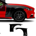 FORD MUSTANG 2015- ÖN ÇAMURLUK SETİ (GT350) ALÜMİNYUM SIFIR