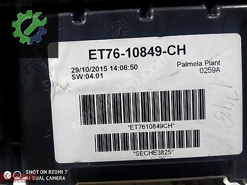 Ford Tourneo Custom Gösterge Paneli ET76-10849-CH çıkma parça