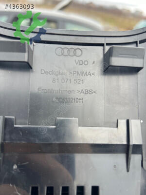 Audi A3 Gösterge Paneli 8P0920931S çıkma parça