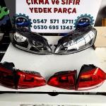 Golf 7 Comfortline orjinal çıkma ön ve arka tampon beyaz renk