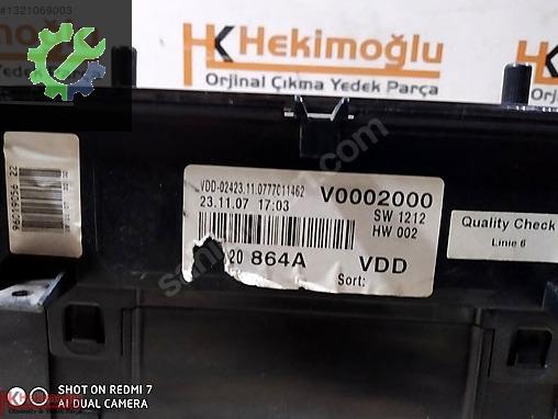 Volkswagen Caddy Gösterge çıkma parça