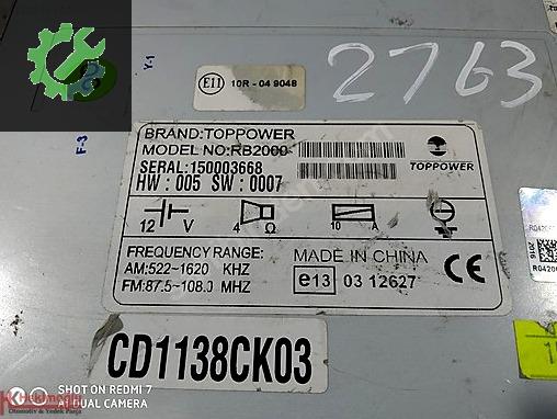 Hyundai Accent Blue Beyin 150003668 çıkma parça