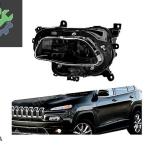 JEEP CHEROKEE KL 2014-2018 ÖN FAR (SİYAH) SOL SIFIR 68102849AG