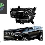JEEP CHEROKEE KL 2014-2018 ÖN FAR (SİYAH) SOL SIFIR 68102849AG