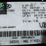 KIA SPORTAGE BCM KONFOR BEYNİ 95400-3UBD0, 49188D-B000, DDBCM130