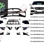 MERCEDES-BENZ CLA SERİ W117 AMG 2016- ÖN TAMPON KOMPLE SET SIFIR