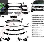 MERCEDES-BENZ C SERİSİ W205 AMG 2014- ÖN TAMPON KOMPLE SET SIFIR