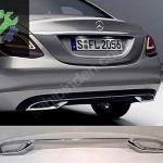 MERCEDES-BENZ C W205 2019- ARKA TAMPON SPOİLER ÇITASI KROM SIFIR