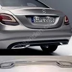 MERCEDES-BENZ C W205 2019- ARKA TAMPON SPOİLER ÇITASI KROM SIFIR