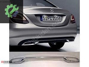 MERCEDES-BENZ C W205 2019- ARKA TAMPON SPOİLER ÇITASI KROM SIFIR