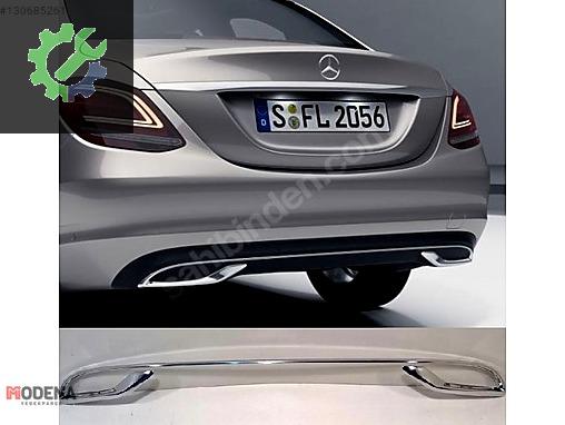 MERCEDES-BENZ C W205 2019- ARKA TAMPON SPOİLER ÇITASI KROM SIFIR