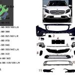 MERCEDES-BENZ GLA SERİ W156 AMG 2013- ÖN TAMPON KOMPLE SET SIFIR