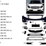 MERCEDES-BENZ GLA SERİ W156 AMG 2013- ÖN TAMPON KOMPLE SET SIFIR