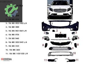 MERCEDES-BENZ GLA SERİ W156 AMG 2013- ÖN TAMPON KOMPLE SET SIFIR