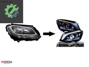 MERCEDES-BENZ W205 2014- HALOJEN İÇİN 2019- LED FAR DÖNÜŞÜM SETİ