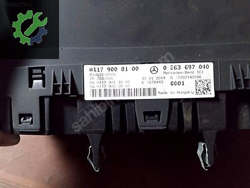 MERCEDES CLA GOSTERGE PANELİ KİLOMETRE SAATİ A117 900 81 00