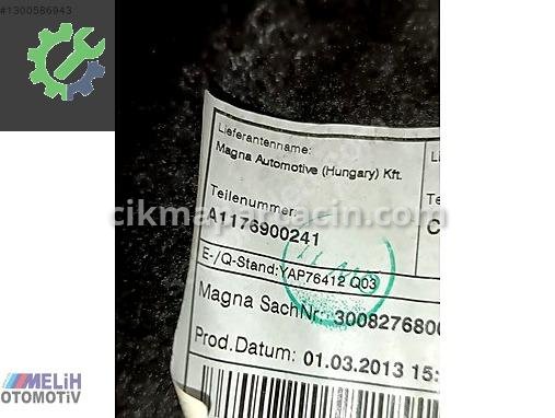 Mercedes-Benz CLA Bagaj Kapağı A1176900241 çıkma parça