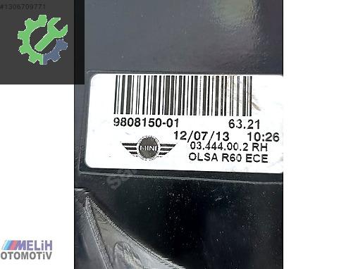 Mini Cooper Sol Arka Stop 9808150 çıkma parça