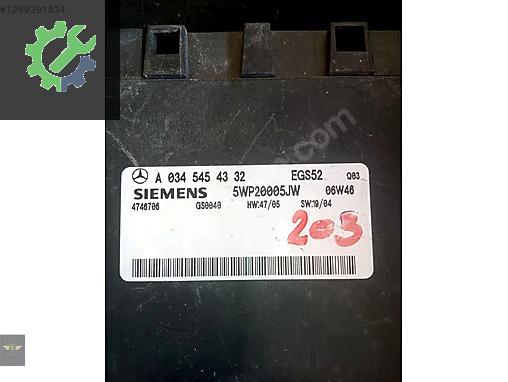 Mercedes C kasa beyin A 034 545 43 32
