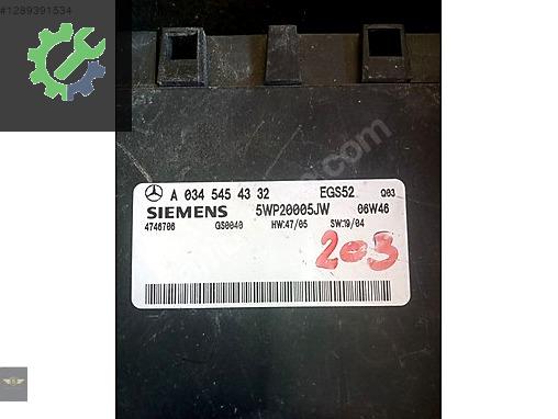 Mercedes C kasa beyin A 034 545 43 32