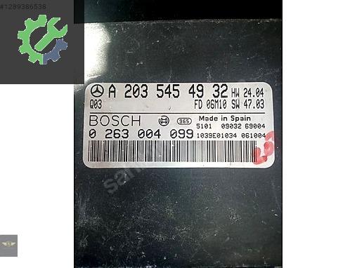 Mercedes C kasa kontrol ünitesi A 203 545 49 32