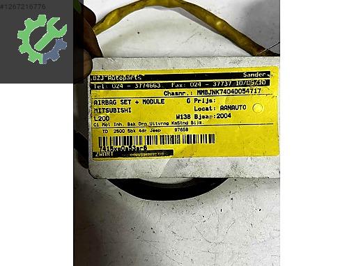 NI3 F42 0076 MİTSUBİSHİ L200 AİRBAG SARGISI ZEMBEREK