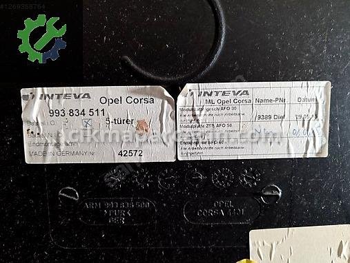 Opel Corsa Komple Sunroof çıkma parça
