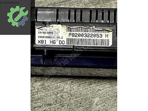 P8200322053H RENAULT ESPACE GÖSTERGE KM SAATİ