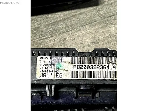 P8200392364B P8200392364A RENAULT ESPACE GÖSTERGE KM SAATİ