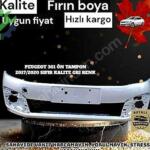 PEUGEOT 301 ÖN TAMPON 2017/2020 SIFIR KALITE GRI RENK