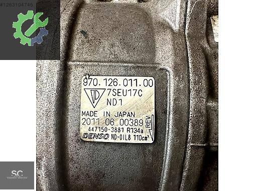 Porsche Panamera Klima Kompresörü 97012601100 çıkma parça