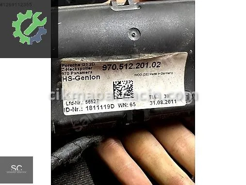 Porsche Panamera Rüzgarlık 97051220102 çıkma parça