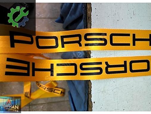 PORSCHE SARI EMNİYET KEMERİ ÖZEL İMALAT / AZAPHAN BMW STORE