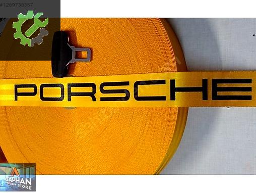 PORSCHE SARI EMNİYET KEMERİ ÖZEL İMALAT / AZAPHAN BMW STORE