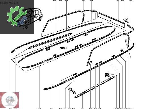 RENAULT 12 TOROS YAN KAPI ÜST NİKELAJ KROM ÇITA MAİS 7701033538