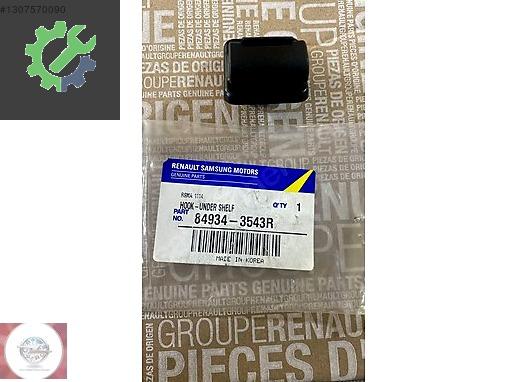 RENAULT FLUENCE MEGANE3 ARKA TABLET TUTMA KLİPSİ MAİS 849343543R