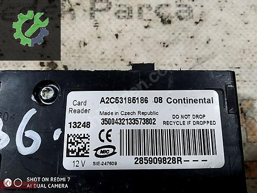 Renault Fluence Beyin 285909828R çıkma parça