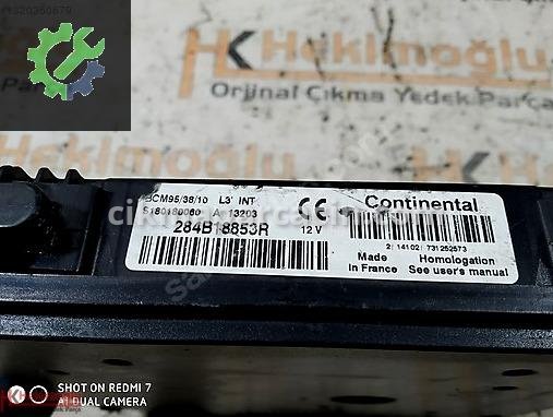 Renault Fluence UCH Beyni 284B18853R çıkma parça