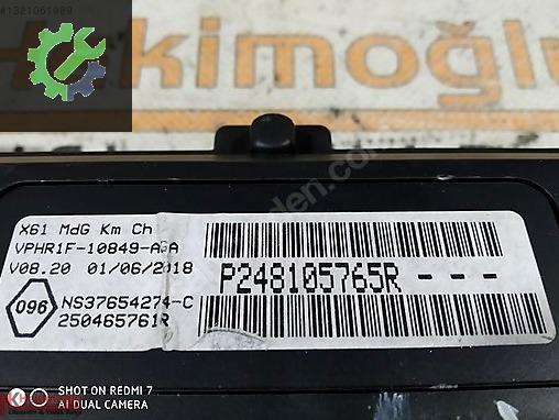 Renault Kangoo Gösterge Paneli P248105765R çıkma parça