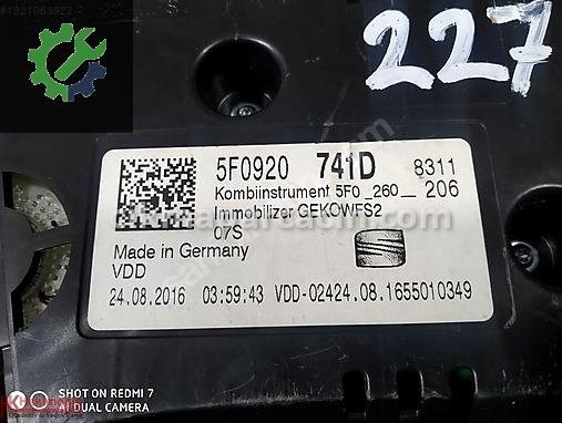 Seat Leon Gösterge Paneli 5F0920 çıkma parça