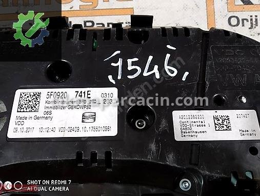 Seat Leon Gösterge Paneli 5F0920 çıkma parça