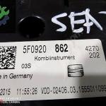 SEAT LEON KİLOMETRE SAATİ KADRAN 5F0920 862, KİLOMETRE GÖSTERGE