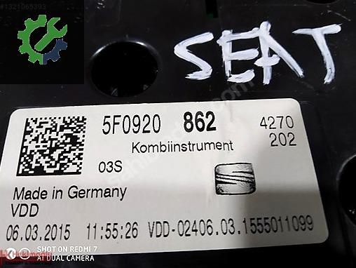 Seat Leon Gösterge Paneli 5F0920 çıkma parça
