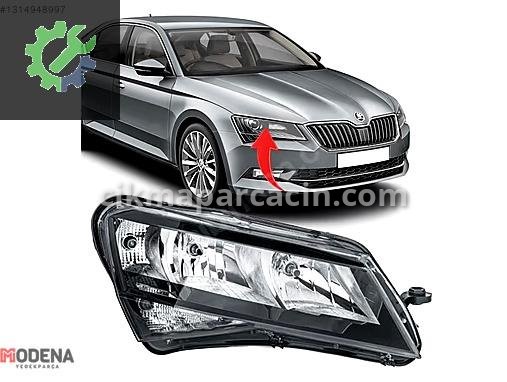 Skoda Superb Sağ Ön Far 3V1941016 çıkma parça