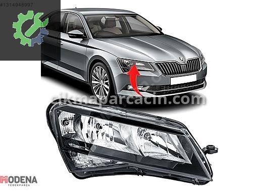Skoda Superb Sağ Ön Far 3V1941016 çıkma parça