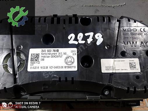 Skoda Superb Gösterge Paneli çıkma parça