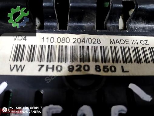 Volkswagen Transporter Gösterge Paneli 7H0920850L çıkma parça