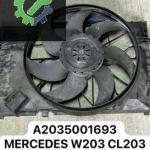 A2035001693 MERCEDES W203 CL203 W209 FAN MOTORU DAVLUNBAZI
