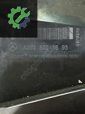 A2035001693 MERCEDES W203 CL203 W209 FAN MOTORU DAVLUNBAZI