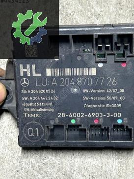 A2048707726 MERCEDES W204 W212 SOL ARKA KAPI BEYNİ